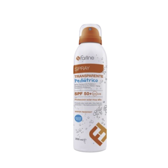 Farline Pediátrico Spray Transparente Spf50+