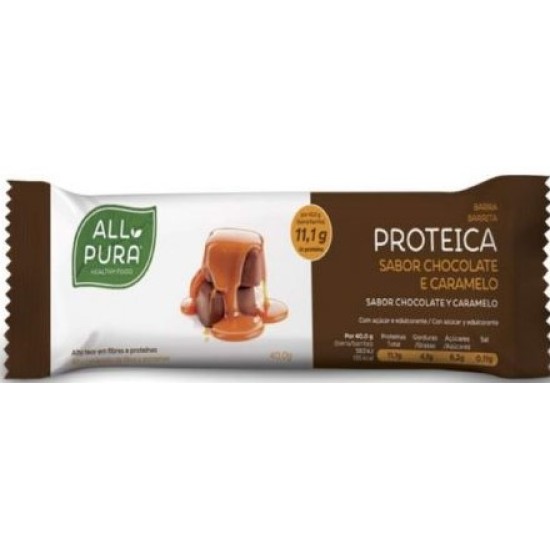 Allpura Barra Proteica Chocolate/Caramelo